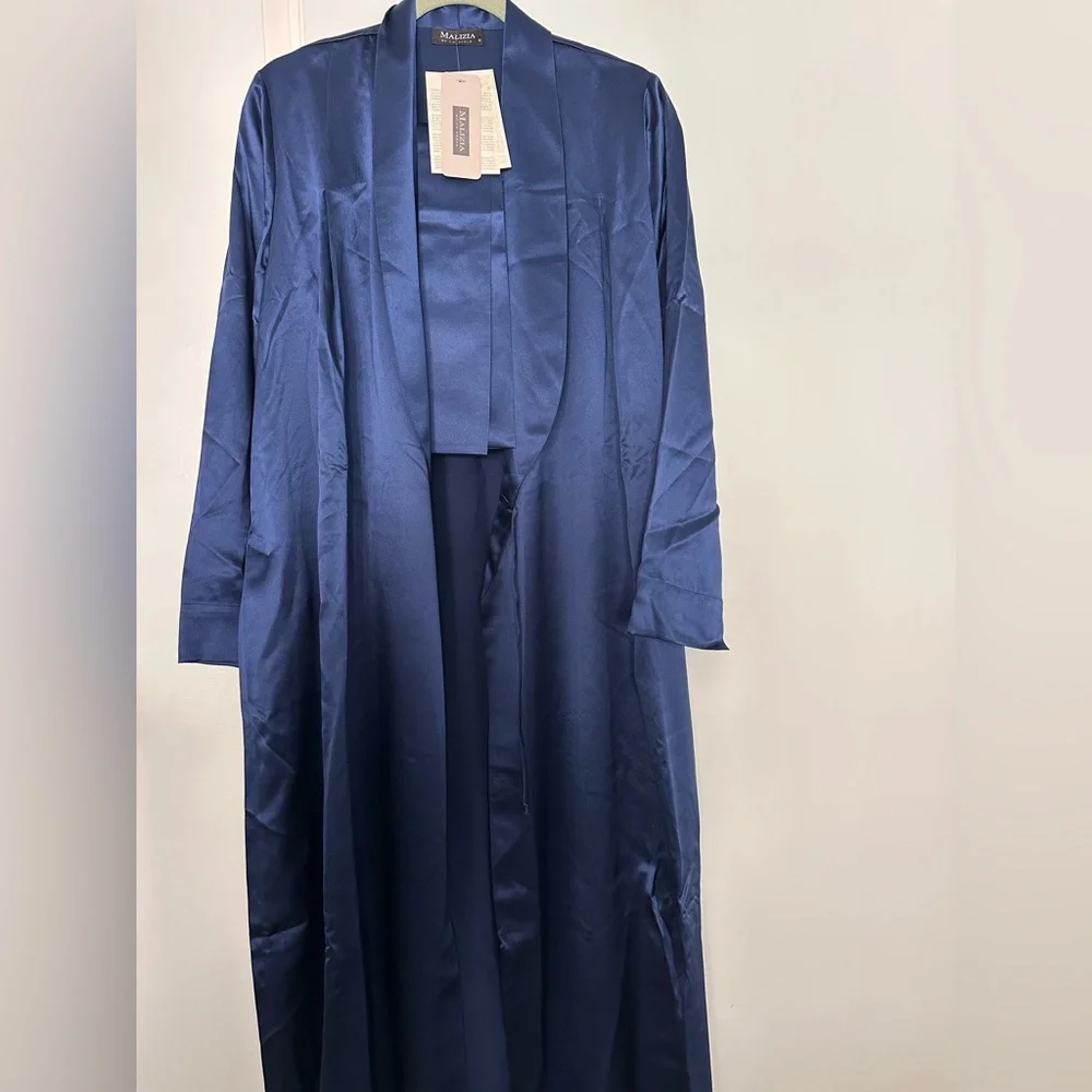 New La Perla SILK Navy Blue Women's Robe